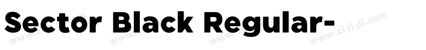 Sector Black Regular字体转换